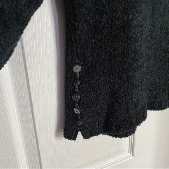 APRIL CORNELL BLACK CHENILLE SWEATER - Picture 8 of 9